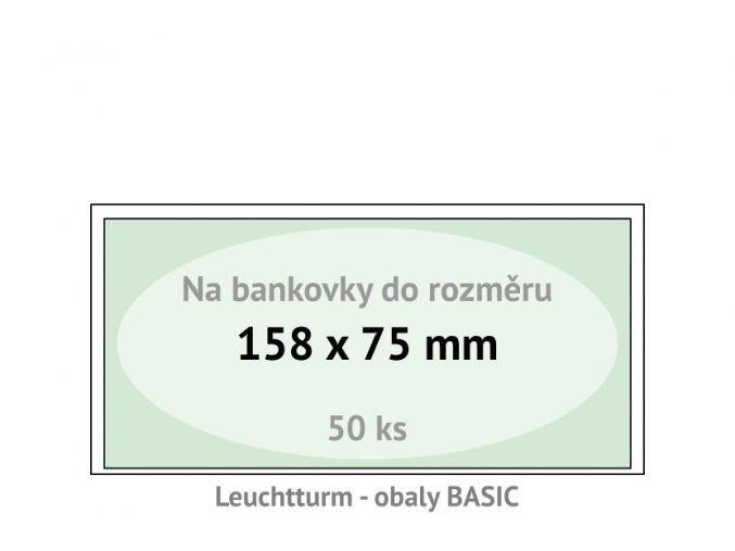basic 158 kapsy na bankovky 158x75mm ochranne pouzdra obaly na papirove penize leuchtturm 344903