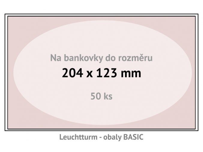 basic 204 kapsy na bankovky 204x123mm ochranne pouzdra obaly na papirove penize leuchtturm 341222