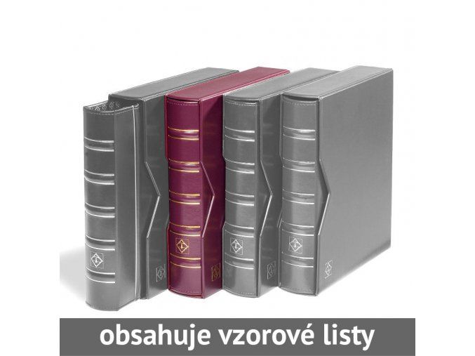optima classic cervene mincovni album s kazetou 10 vzorovych listu leuchtturm 331276 lighthouse