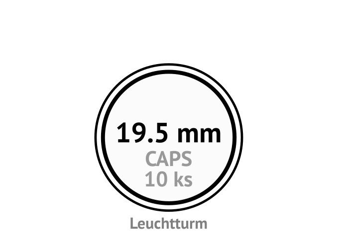 caps 19 5 mm kruhove kapsle na mince mincovni bublinky kulate 10 ks leuchtturm 325403 lighthouse