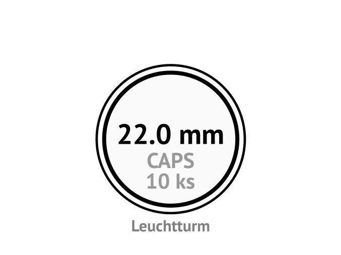 caps 22 mm kruhove kapsle na mince do 22mm mincovni bublinky kulate 10 ks leuchtturm 300053 lighthouse