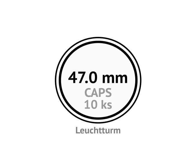 caps 47 mm kruhove kapsle na mince do 47mm mincovni bublinky kulate 10 ks leuchtturm 300829 lighthouse