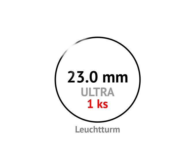 ultra 23 mm kruhova kapsle na mince do 23mm 1ks mincovni bublinka kulata 1 ks ultra premium leuchtturm 345027 1 lighthouse