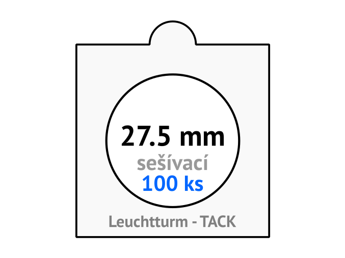 tack bile sesivaci mincovni ramecky na mince prumer 27 5 mm baleni 100 ks 5x5 cm leuchtturm 333204 lighthouse