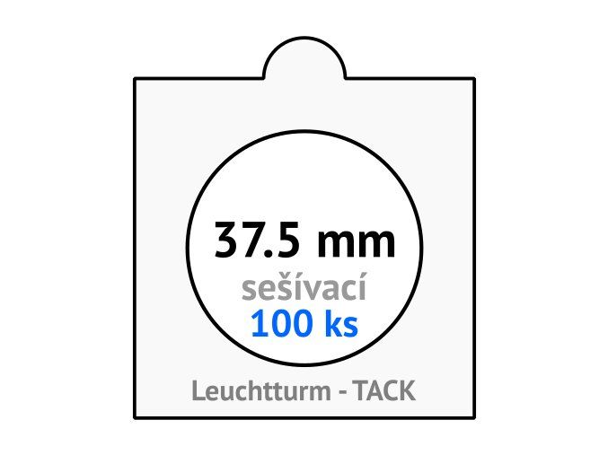 tack bile sesivaci mincovni ramecky na mince prumer 37 5 mm baleni 100 ks 5x5 cm leuchtturm 316680 lighthouse