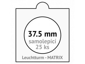 matrix bile samolepici mincovni ramecky na mince prumer 37 5 mm baleni 25 ks 5x5 cm leuchtturm 301979 lighthouse