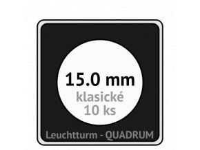 quadrum kapsle 15 mm na mince ctvercove bublinky mincovni pouzdra 50x50 mm 10ks leuchtturm 306616 lighthouse