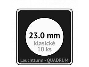 quadrum klasicke hranate kapsle 23 mm na mince ctvercove bublinky mincovni pouzdra 50x50 mm 10ks leuchtturm 323367 lighthouse