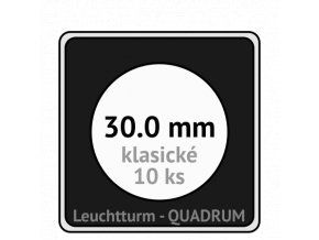 quadrum klasicke hranate kapsle 30 mm na mince ctvercove bublinky mincovni pouzdra 50x50 mm 10ks leuchtturm 330443 lighthouse