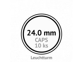 caps 24 mm kruhove kapsle na mince do 24mm mincovni bublinky kulate 10 ks leuchtturm 319128 lighthouse