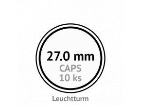caps 27 mm kruhove kapsle na mince do 27mm mincovni bublinky kulate 10 ks leuchtturm 337997 lighthouse