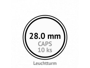 caps 28 mm kruhove kapsle na mince do 28mm mincovni bublinky kulate 10 ks leuchtturm 312236 lighthouse