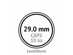 caps 29 mm kruhove kapsle na mince do 29mm mincovni bublinky kulate 10 ks leuchtturm 303522 lighthouse