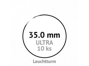 ultra 35 mm kruhove kapsle na mince do 35mm mincovni bublinky kulate 10 ks ultra premium leuchtturm 345043 lighthouse