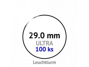 ultra 29 mm kruhove kapsle na mince do 29mm mincovni bublinky kulate 100 ks ultra premium leuchtturm 361329 lighthouse