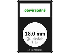 quickslab 18mm oteviratelny slab na mince 18 mm obdelnikova mincovni kapsle leuchtturm 346397 lighthouse