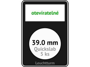 quickslab 39mm oteviratelny slab na mince 39 mm obdelnikova mincovni kapsle leuchtturm 346418 lighthouse