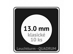 quadrum kapsle 13 mm na mince ctvercove bublinky mincovni pouzdra 50x50 mm 10ks leuchtturm 368600 lighthouse