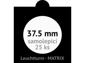 matrix cerne samolepici mincovni ramecky na mince prumer 37 5 mm baleni 25 ks 5x5 cm leuchtturm 345693 lighthouse