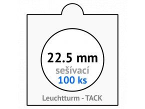 tack bile sesivaci mincovni ramecky na mince prumer 22 5 mm baleni 100 ks 5x5 cm leuchtturm 336002 lighthouse