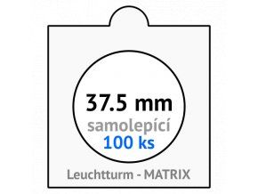 matrix bile samolepici mincovni ramecky na mince prumer 37 5 mm baleni 100 ks 5x5 cm leuchtturm 322557 lighthouse