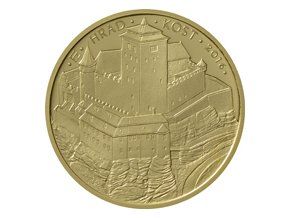 2016 5000 Kč Zlatá pamětní mince Hrad Kost Hrady České republiky (2016 2020) 15.55 g 0.9999 Au PROOF rub