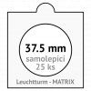 matrix bile samolepici mincovni ramecky na mince prumer 37 5 mm baleni 25 ks 5x5 cm leuchtturm 301979 lighthouse