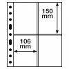 pruhledne albove listy grande 2ct 4 kapsy na pohledy do 106x150 mm leuchtturm 337553 lighthouse