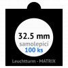 matrix cerne samolepici mincovni ramecky na mince prumer 32 5 mm baleni 100 ks 5x5 cm leuchtturm 361066