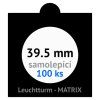 matrix cerne samolepici mincovni ramecky na mince prumer 39 5 mm baleni 100 ks 5x5 cm leuchtturm 361069
