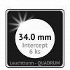 quadrum intercept prumer 34 mm ochranne bublinky 34mm protikorozni ctvercove mincovni kapsle na mince proti oxidaci patine leuchtturm 344159 lighthouse