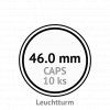 caps 46 mm kruhove kapsle na mince do 46mm mincovni bublinky kulate 10 ks leuchtturm 319538 lighthouse