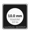 quadrum kapsle 10 mm na mince ctvercove bublinky mincovni pouzdra 50x50 mm 10ks leuchtturm 368597 lighthouse