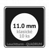 quadrum kapsle 11 mm na mince ctvercove bublinky mincovni pouzdra 50x50 mm 10ks leuchtturm 368598 lighthouse