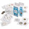 tack bile sesivaci mincovni ramecky na mince prumer 35 mm baleni 100 ks 5x5 cm leuchtturm 310100